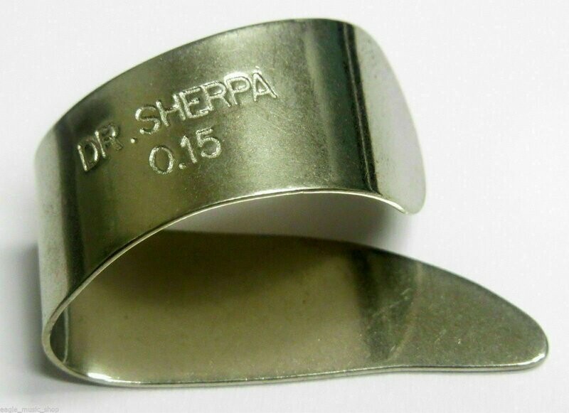 Dr Sherpa 0.15" Metal Thumb Pick for Steel String Banjo Guitar Etc