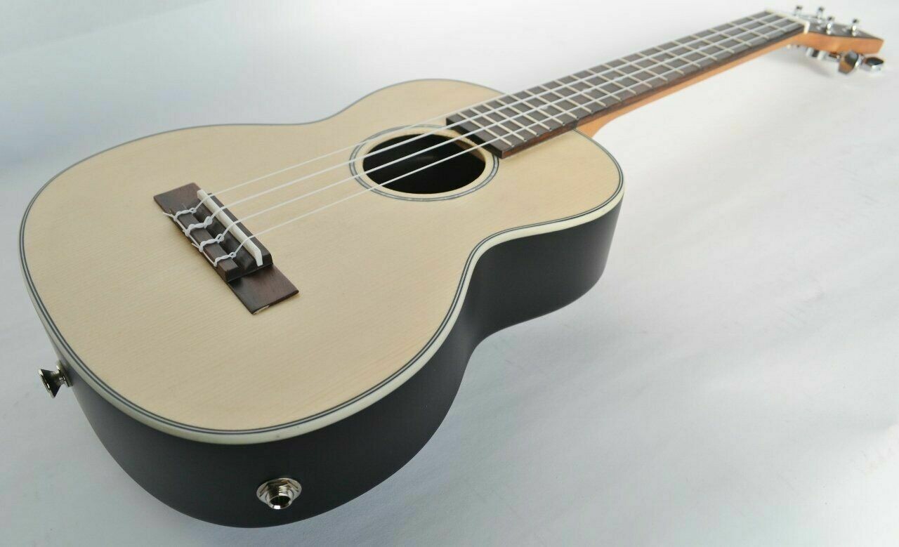 CLEARWATER UKULELE TENOR ROUNDBACK ELECTRO UKE SOLID TOP SATIN FINISH