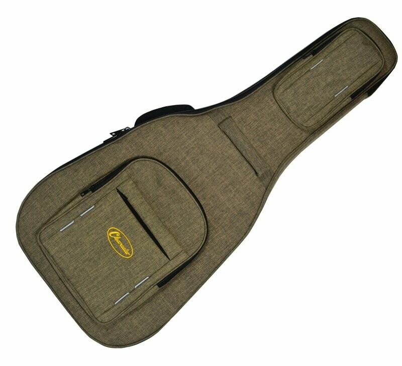 ACOUSTIC GUITAR GIG BAG RIGID SOFT CASE BIG BODY JUMBO WESTERN GREY CLEARWATER