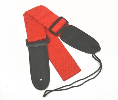 CNB GUITAR STRAP IN RED FOR ELECTRIC AND ACOUSTIC GUITAR MANDOLIN UKULELE ETC