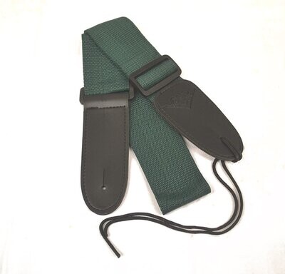 CNB GUITAR STRAP IN GREEN FOR ELECTRIC AND ACOUSTIC GUITAR MANDOLIN UKULELE ETC