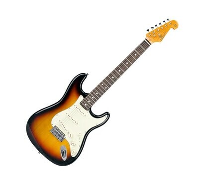Electric Guitar SC Style Tobacco Sunburst Solid body with Gig Bag by SX