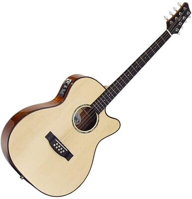 Bouzouki Electro Acoustic Guitar Shaped 8 String model 2246 by Ozark