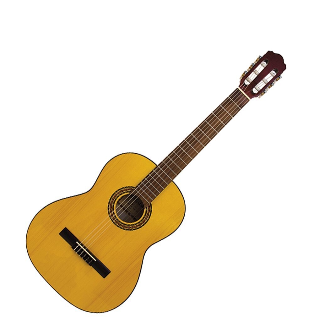 Classical Guitar Solid Body Front Fan Strutted 4/4 Size Natural Finish by Hokada