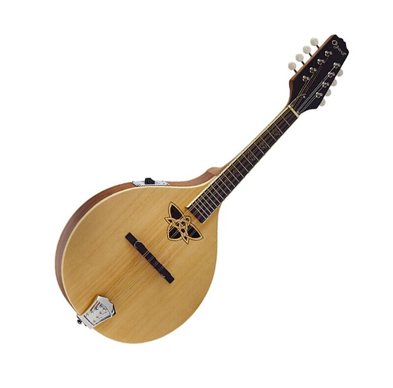 Electro Acoustic Mandolin Celtic Knot Sound hole Satin Finish 2240E by Ozark