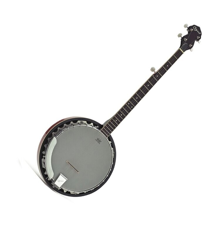 Banjo Resonator 5 String Remo head includes Ozark Padded Gig Bag 2104G by Ozark