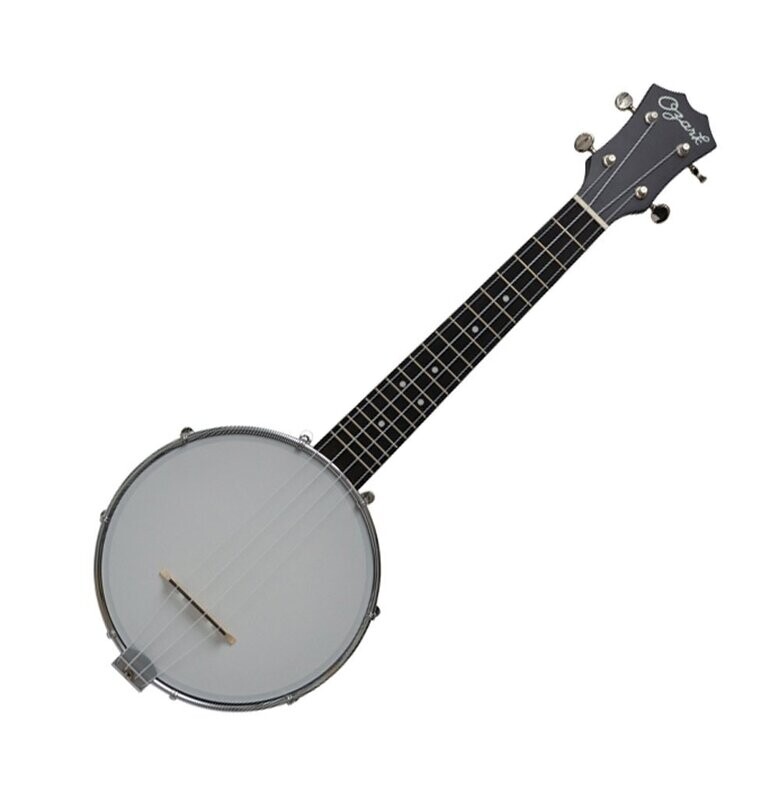 Ukulele Banjo Open Back Traditional Style Composite Shell with Gig Bag by Ozark