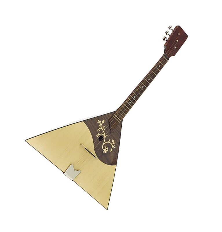 Prima Balalaika 3 string Solid Maple back Spruce top Made in Romania by Ozark