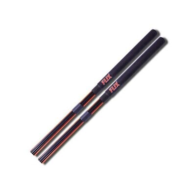 Flix Sticks Heavy Drum Stick Rods Heavier fibers Black / Orange One pair
