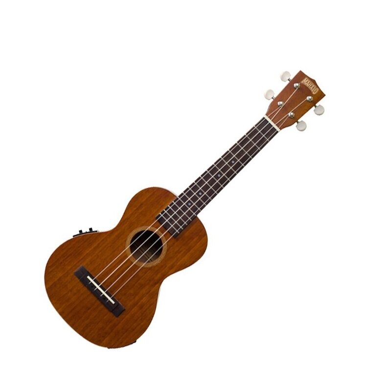 Mahalo Java Ukulele Concert Electro Arched back Nubone saddle with Gig Bag