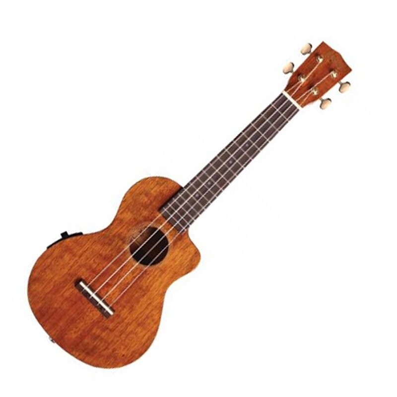 Mahalo Hano Ukulele Concert Electro Gold plated machine heads with Gig Bag