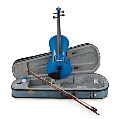 Harlequin Viola Outfit 16" in Blue with Lightweight Case P&H fibreglass bow