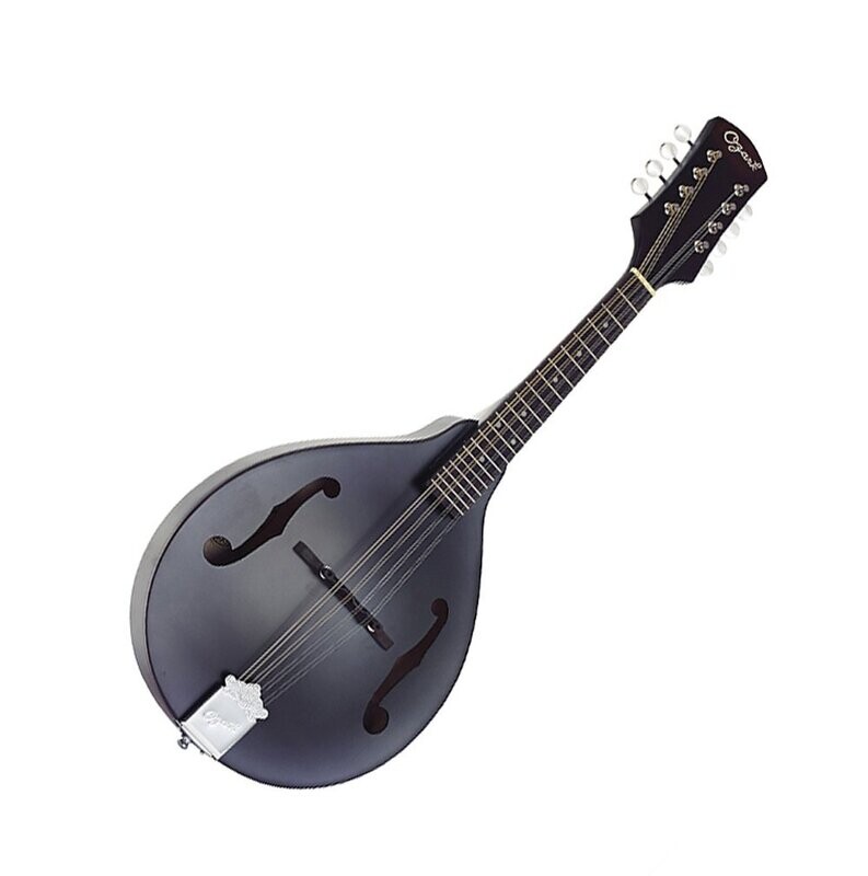 Mandolin Classic A Model Black Transparent Finish Teardrop Shape 2371BK by Ozark