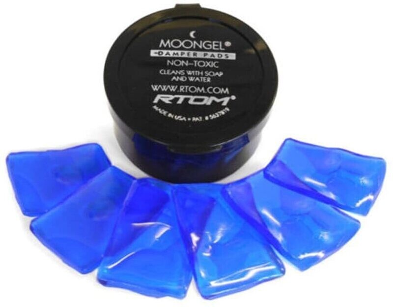 Moon Gel 6 gel strips in Blue Packaged in a durable plastic carrying case