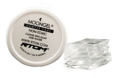 Moon Gel 6 clear gel strips Packaged in a durable plastic carrying case