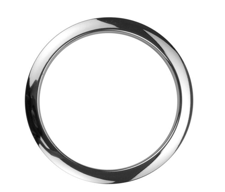 Bass Drum O's port hole 5″ Chrome Bass drum O Easy fit Prevent splitting