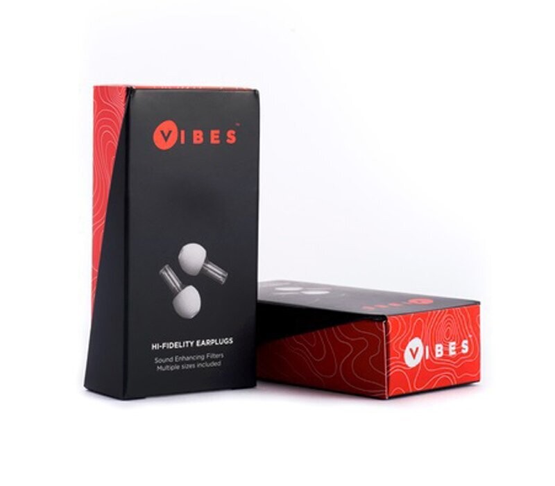 Vibes Hi Fidelity Earplugs Reusable Earplugs designed for sound quality