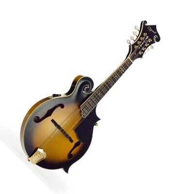 Mandolin Electro Acoustic F model Arched top with Padded Gig Bag 2255E by Ozark