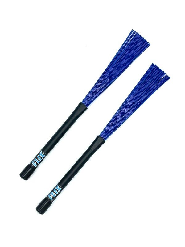 Flix Jazz Retractable Brushes Blue One Pair