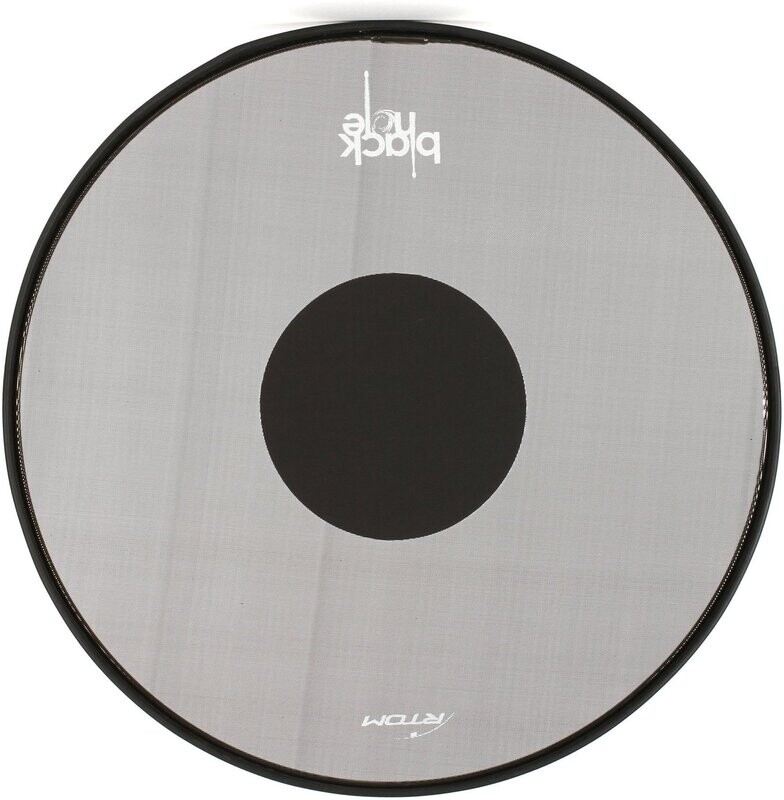10″ Rtom Black Hole Practice Pad Snap-On Tuneable Mesh Head