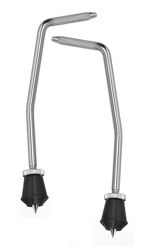 Ahead Vintage Style Bass Drum Spurs Chrome Finish