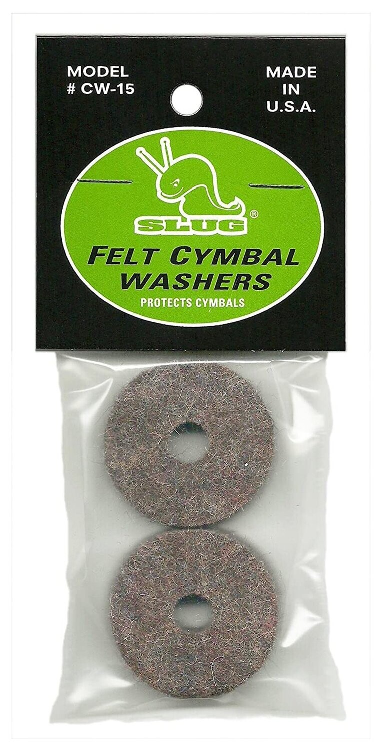 Slug – Felt Cymbal Washers (1.5 x 0.5in) – 2 Pack