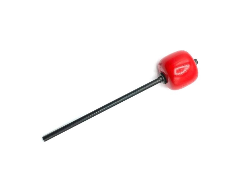Danmar Bass Drum Pedal Beater – Red Hard Wood Black Shaft