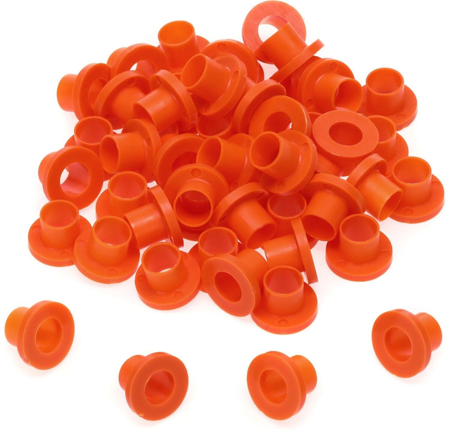 Danmar 100 Pack Nylon Tension Rod Washers – Orange