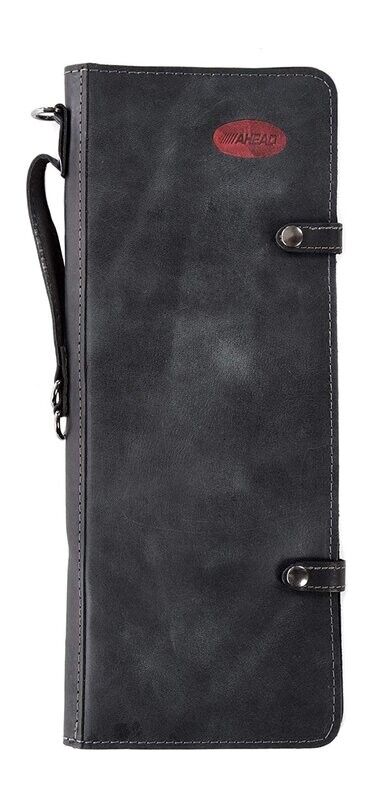 Ahead Black Handmade Leather Stick Case