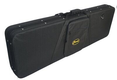 Electric Bass Guitar Case Hard Foam pod in Black Top quality by Clearwater