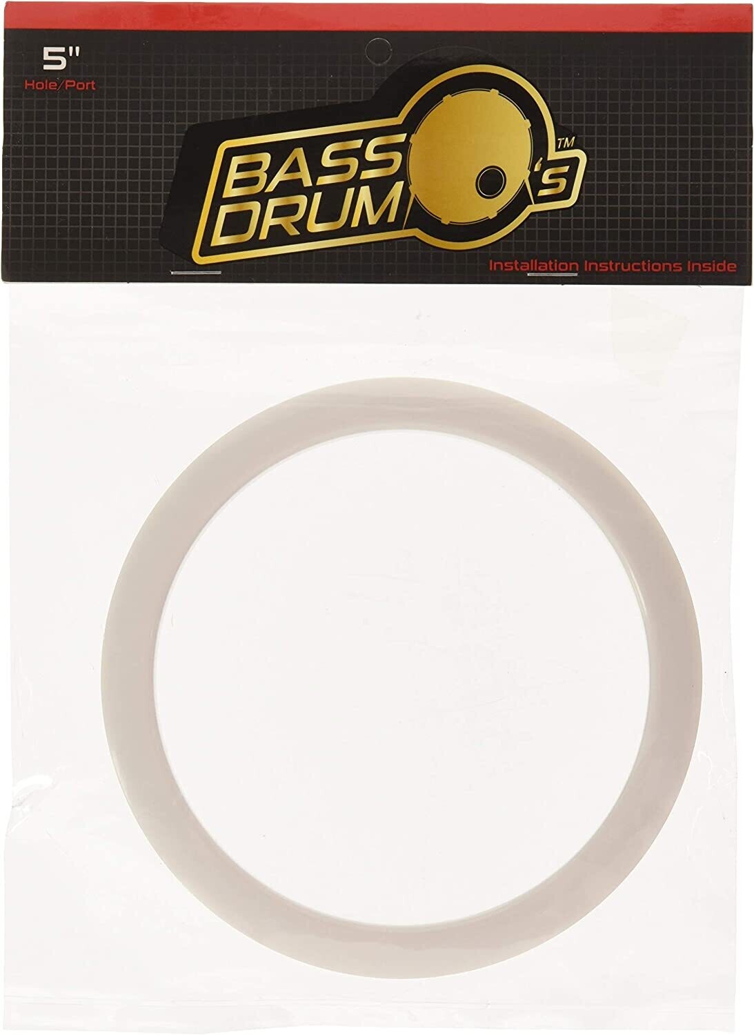 Ahead Bass Drum O 5 inch Port Hole - White