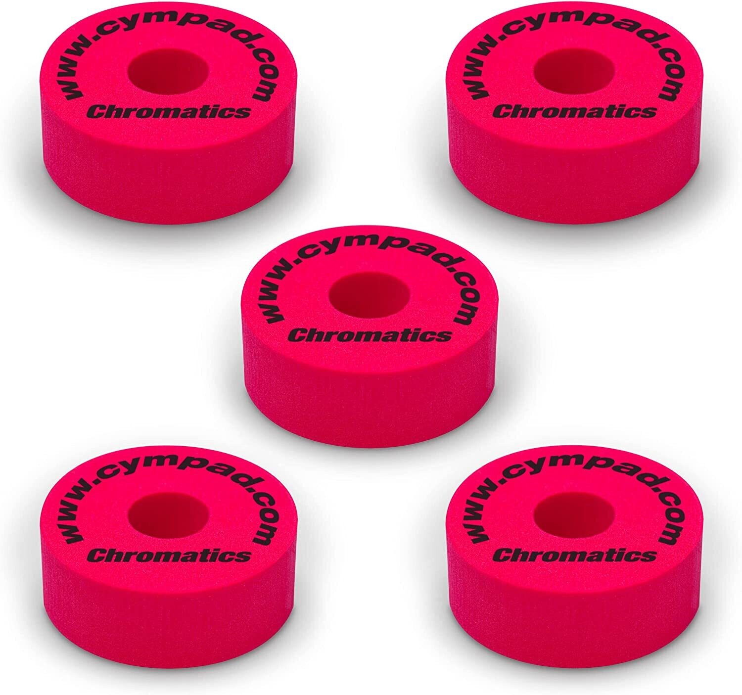 Cympad Chromatics Red 40/15mm Cymbal Pad – Set of 5