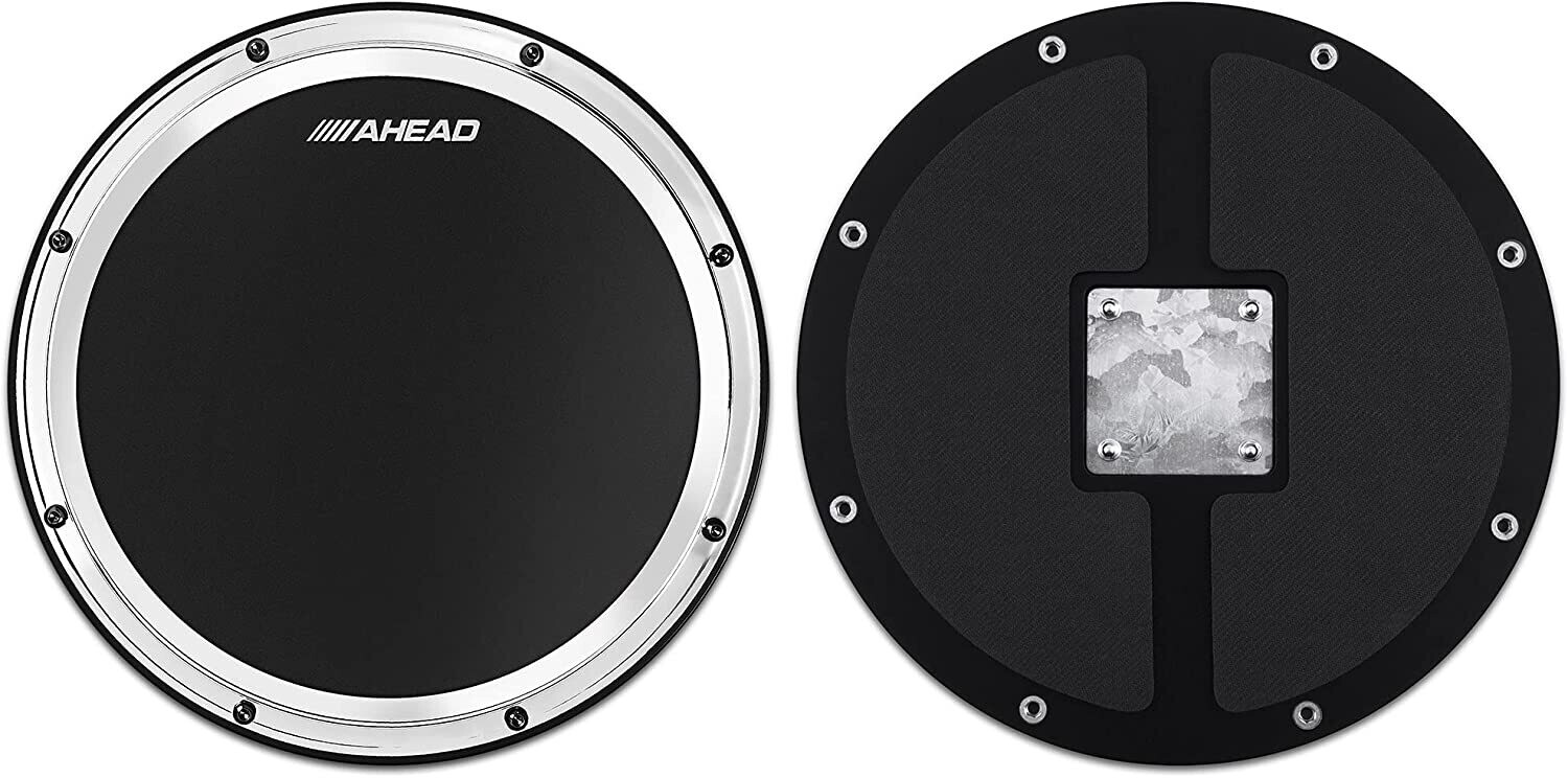 Ahead 10″ S-Hoop Practice Pad with Snare Sound – Chrome Hoop