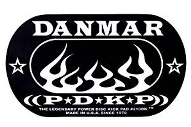 Danmar Double Bass Drum Impact Pad Flame Design Version
