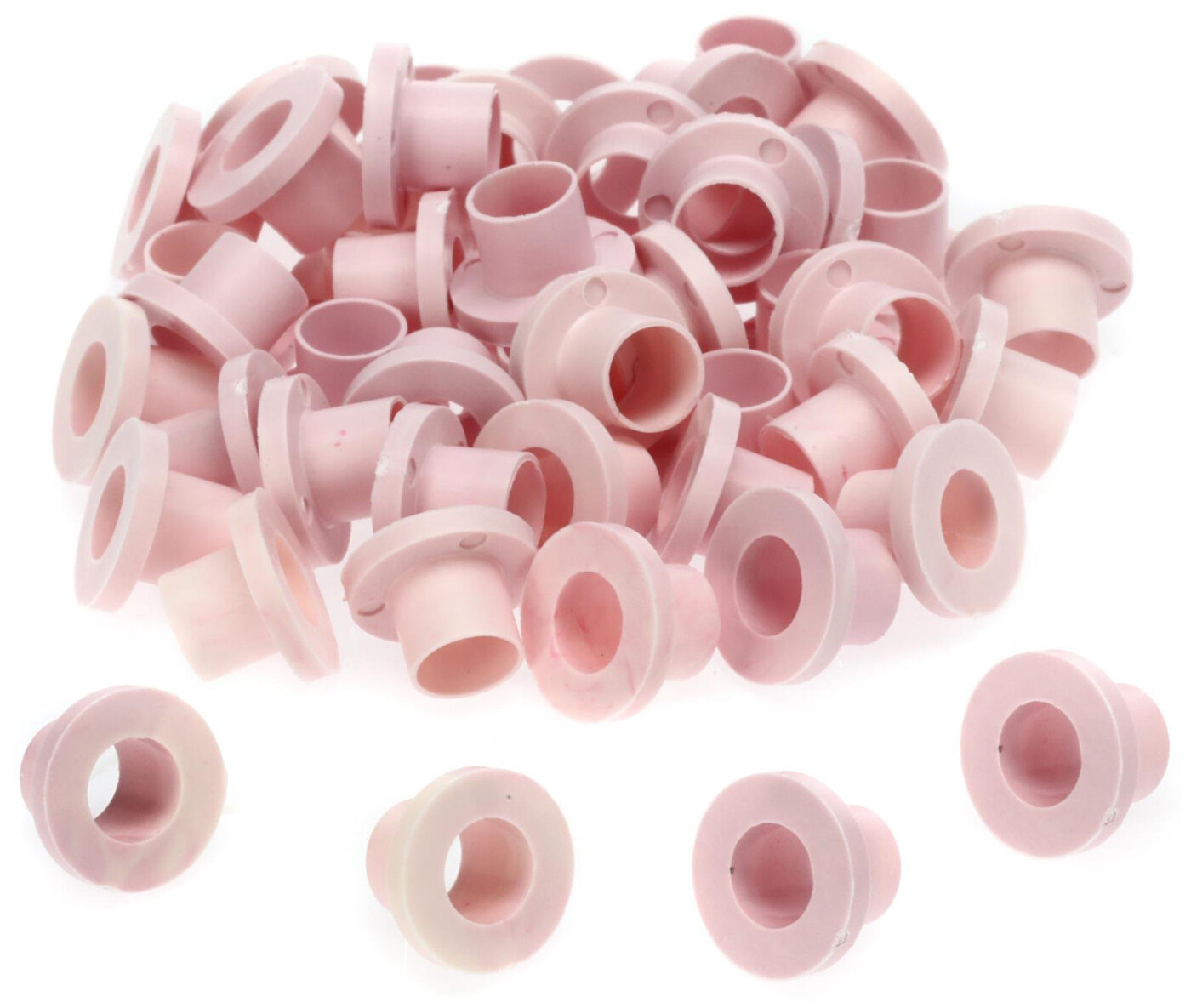 Danmar 100 Pack Nylon Tension Rod Washers – Pink