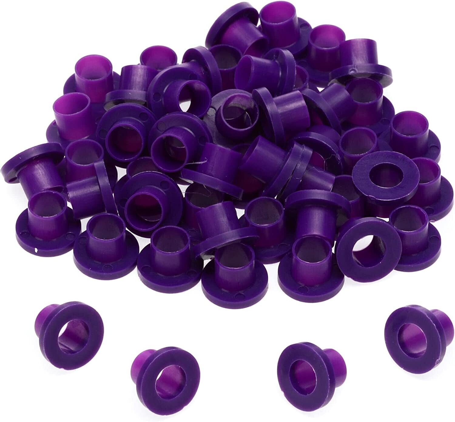 Danmar 100 Pack Nylon Tension Rod Washers – Purple