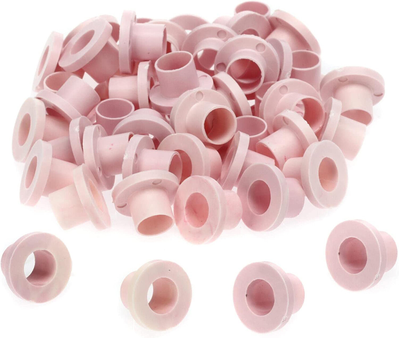 Danmar 50 Pack Nylon Tension Rod Washers – Pink