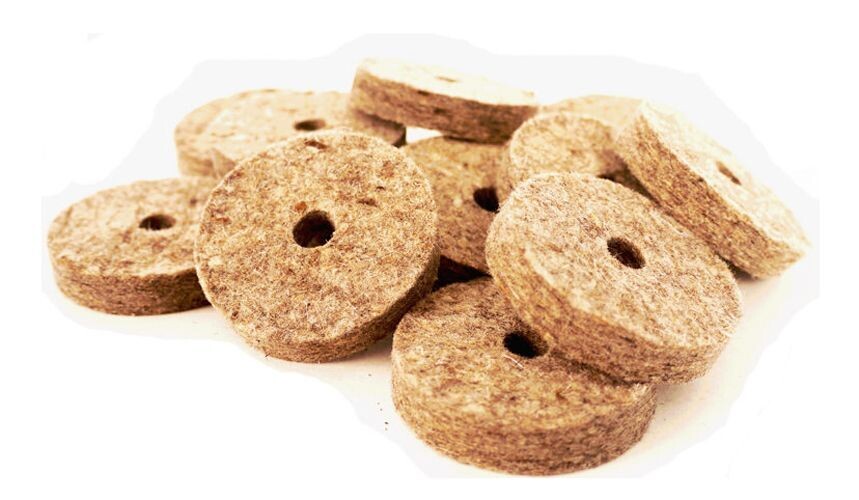 Danmar Felt Washer 12 Pack size Large For Hi-Hat Bottom