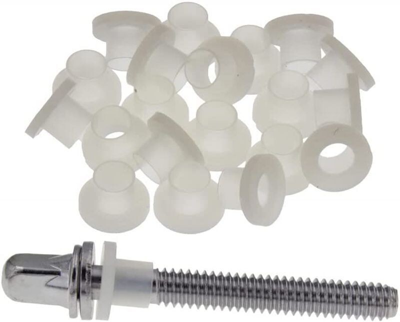 Danmar 50 Pack Nylon Tension Rod Washers – White