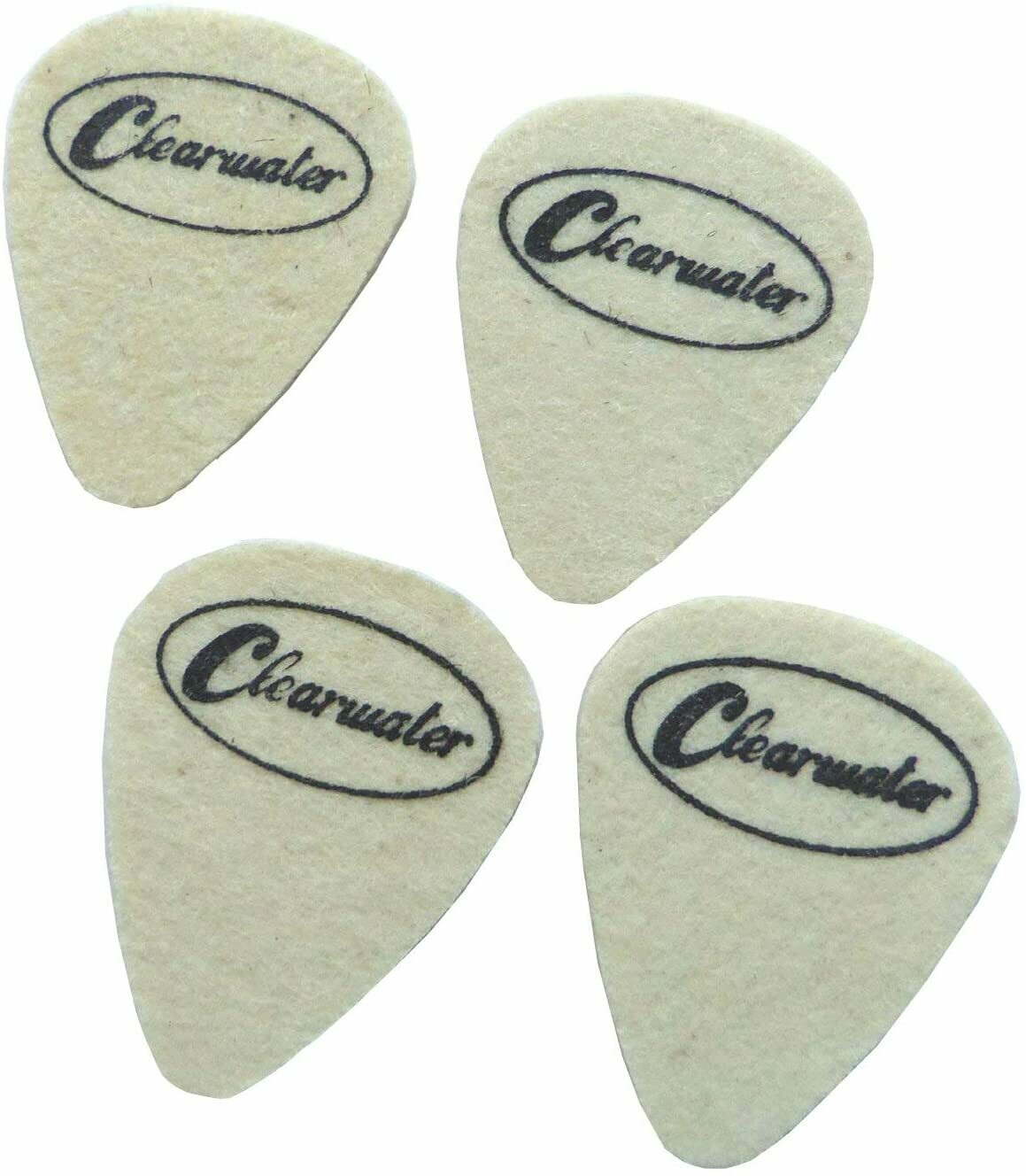 MEDIUM FELT PICK PACK OF 4x4mm CLEARWATER PLECTRUMS FOR NYLON STRUNG UKE GUITAR MEDIUM FELT PICK PACK OF 4x4mm CLEARWATER PLECTRUMS FOR NYLON STRUNG UKE GUITAR
