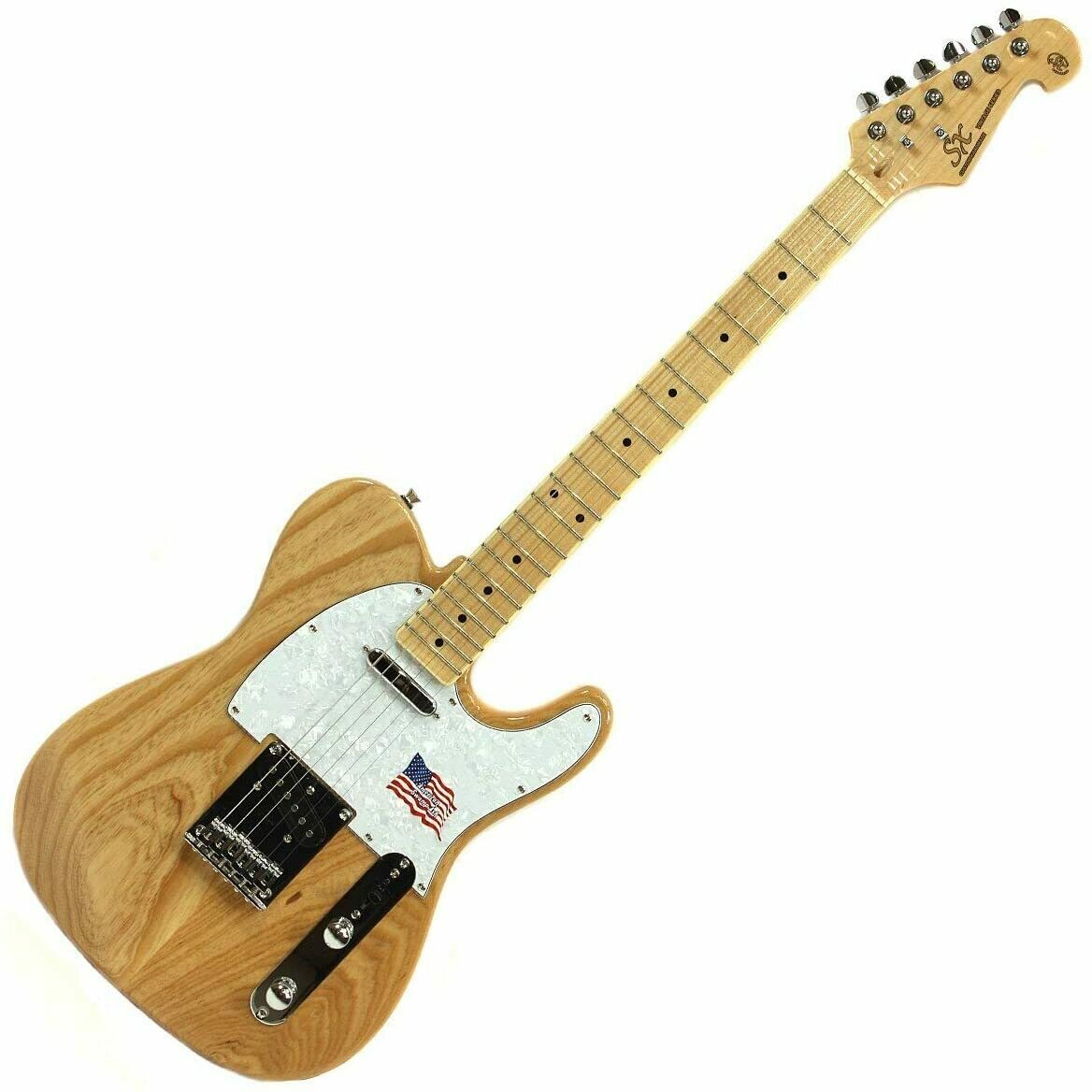 Electric Guitar TC style White Swamp Ash body Maple neck by SX - RRP £315 Electric Guitar TC style White Swamp Ash body Maple neck by SX - RRP £315