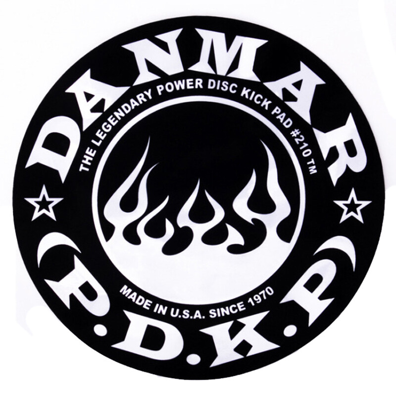 Danmar Bass Drum Impact Pad Flame Design