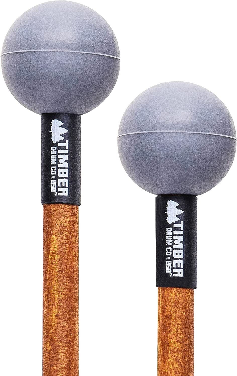 Timber Drum Company Hard Rubber Mallets with Birch Handles Timber Drum Company Hard Rubber Mallets with Birch Handles