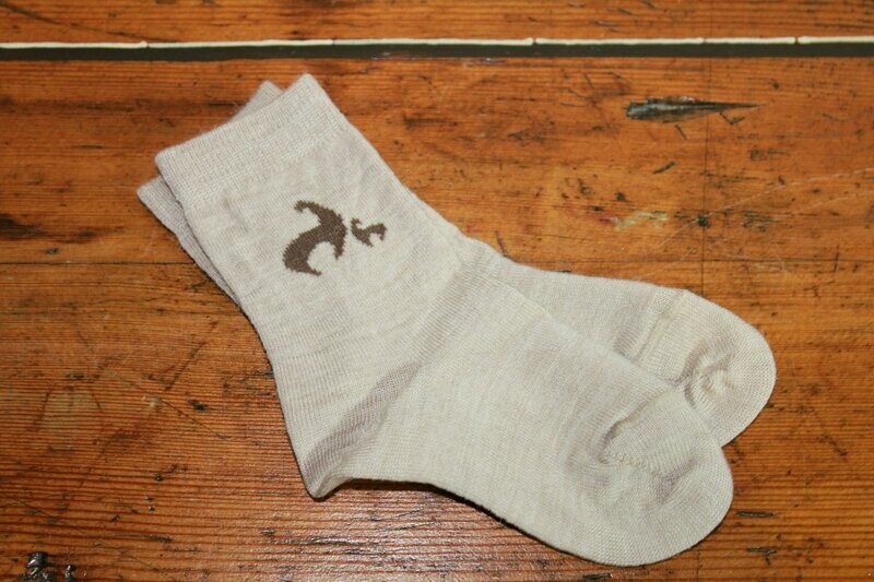 Alpaka - Kindersocken beige