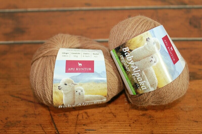 Alpakawolle 50g - hellbraun - 100 % naturbelassen Alpakawolle 50g - hellbraun - 100 % naturbelassen