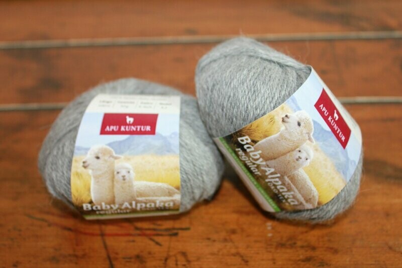 Alpakawolle 50g - mittelgrau - 100 % naturbelassen Alpakawolle 50g - mittelgrau - 100 % naturbelassen