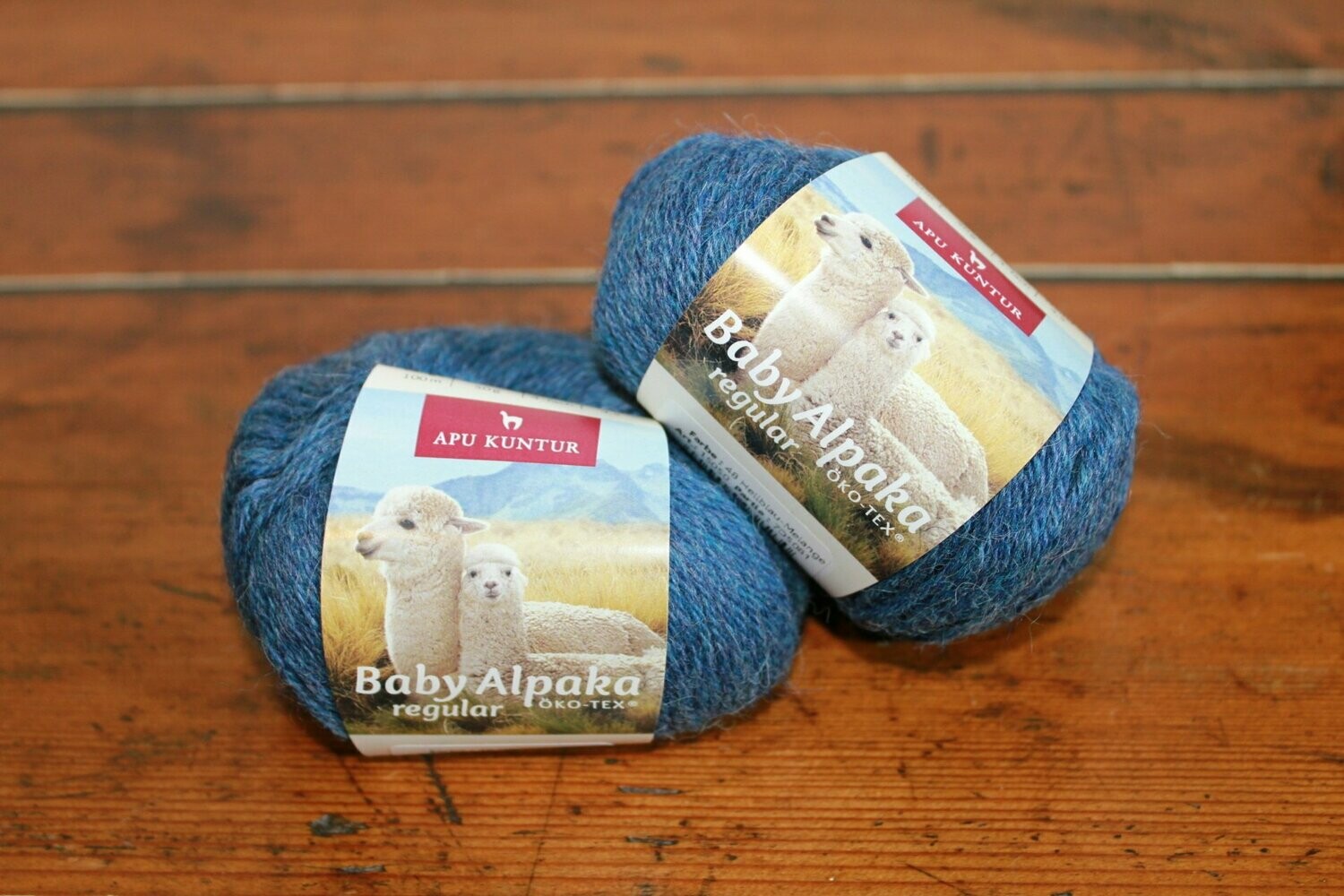 Alpakawolle 50g - Hellblau-Melange