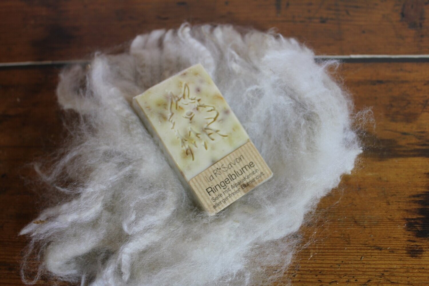 Alpakaseife mit Keratin "Ringelblume"