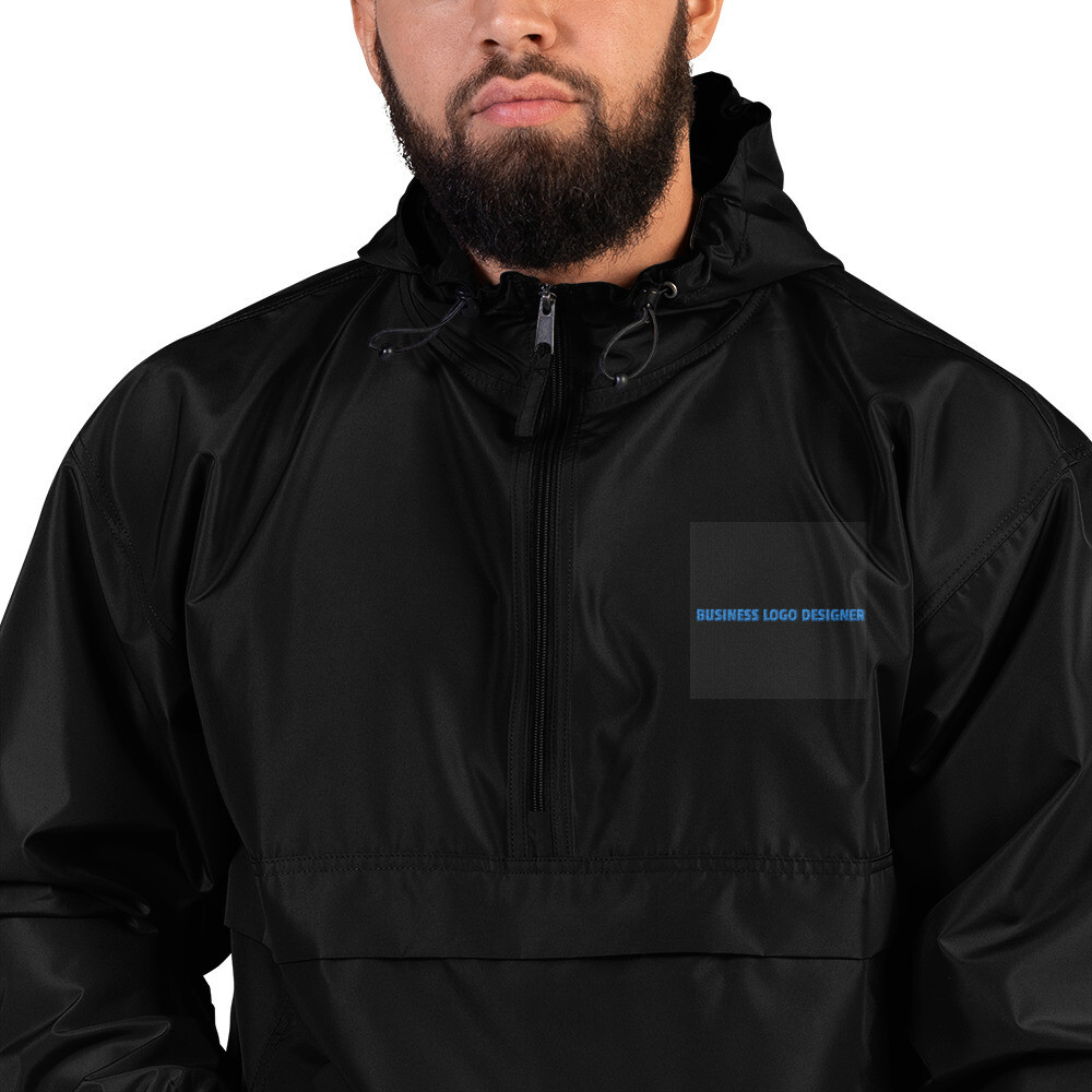 Embroidered Champion Jacket Business Logo Designer 