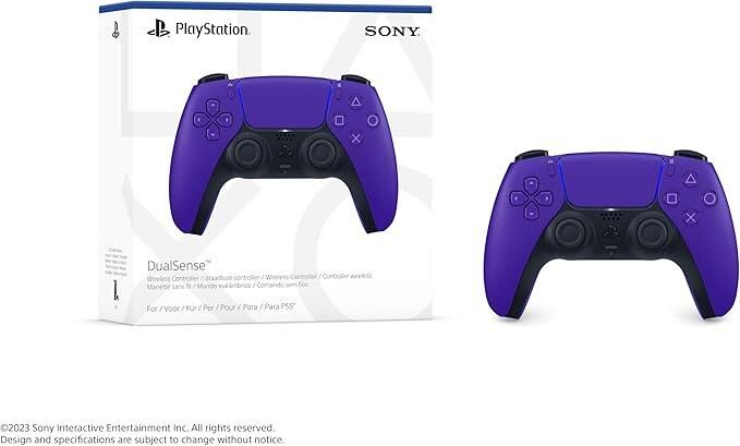 Controller for PlayStation 5 - Official DualSense Wireless Controller CFI-ZCT1W - Galactic Purple (Sony mfg. Alps / Retail Pack)